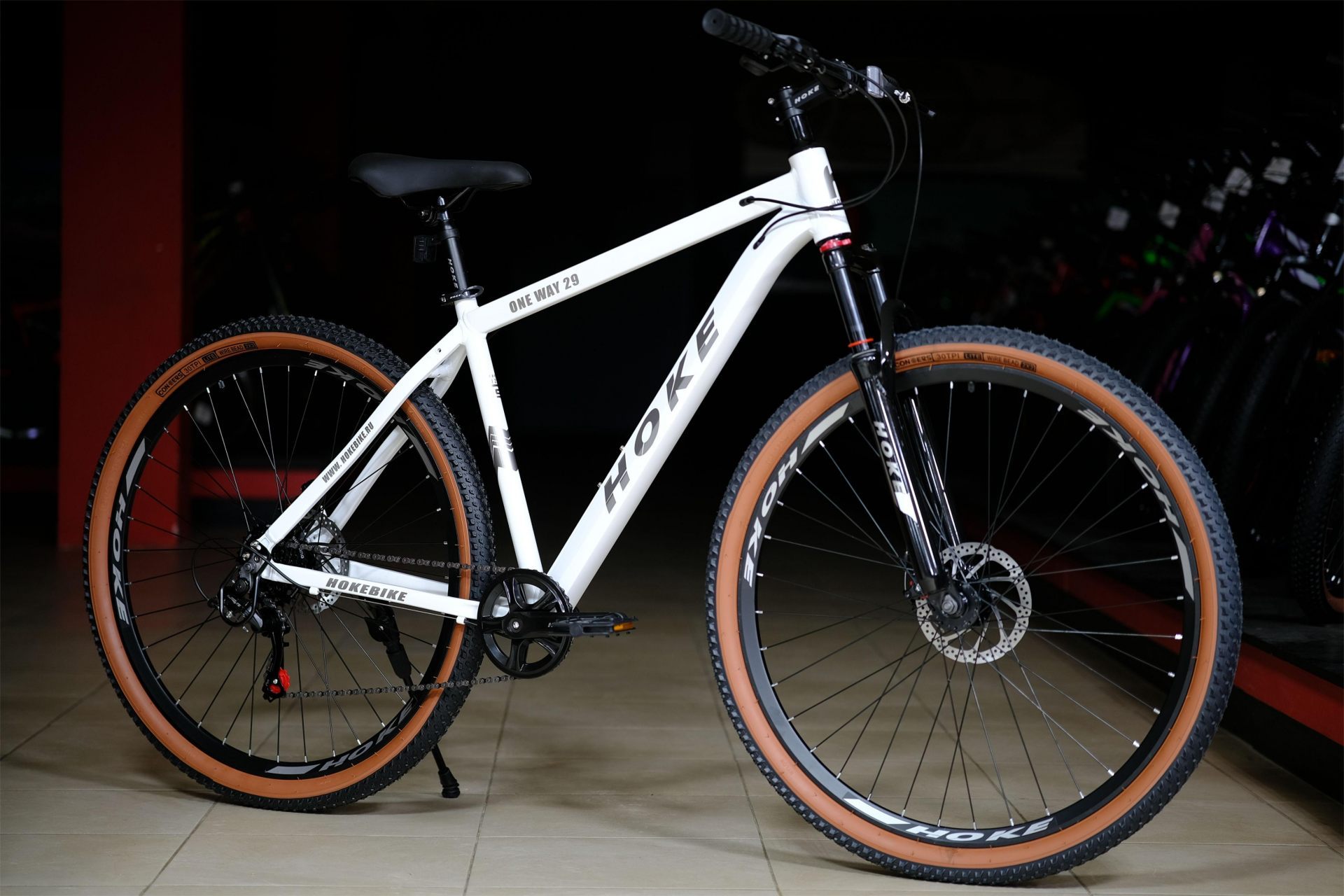 Велосипед HOKE ONE WAY 29 белый-серый 17