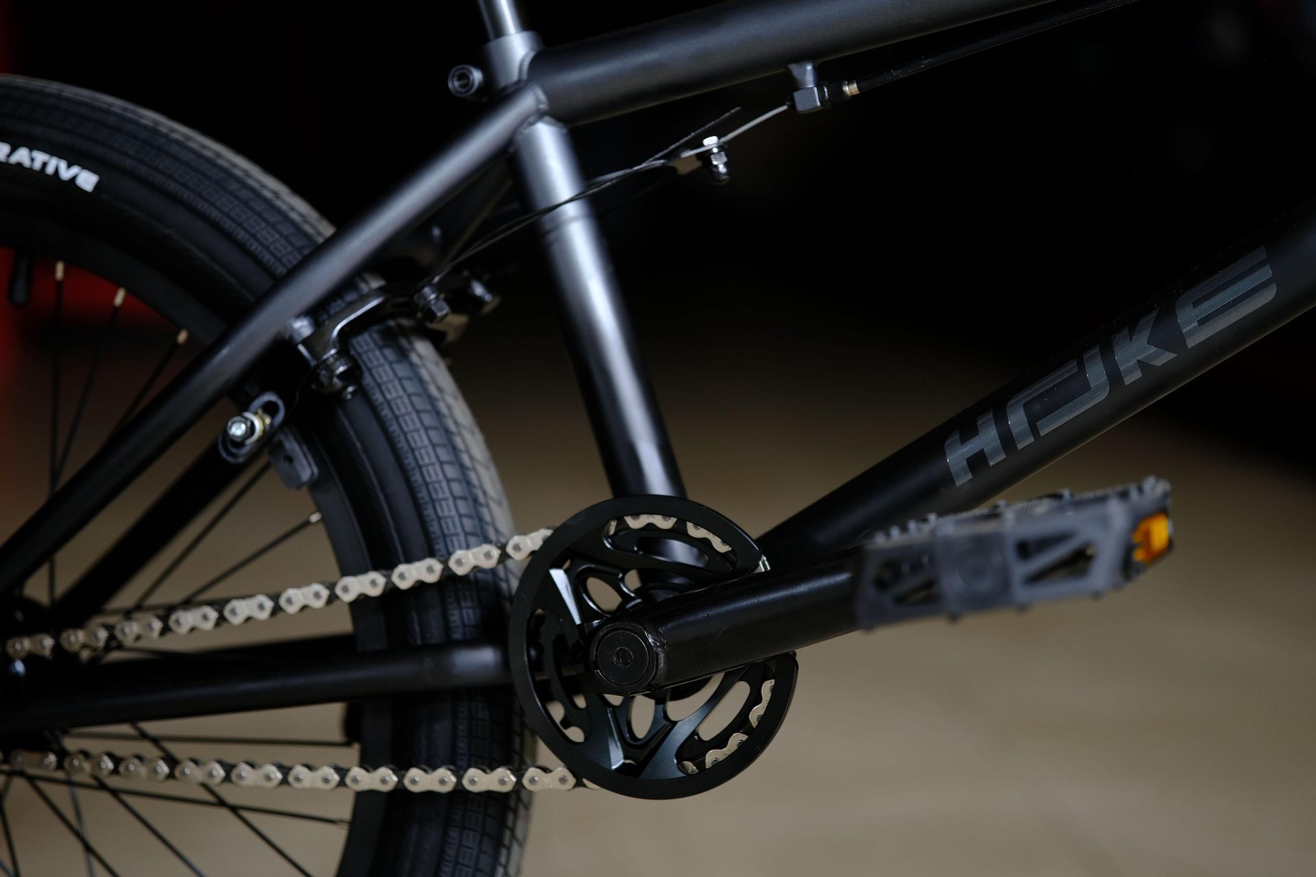 Тормоз U-Brake HOKE BMX Step L9 матовый серебристый-чёрный